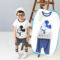 เสื้อและกางเกง-MicKey-Funny-สีน้ำเงิน