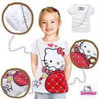 เสื้อยืดลายกระเป๋าคาด-Hello-Kitty-สีขาว