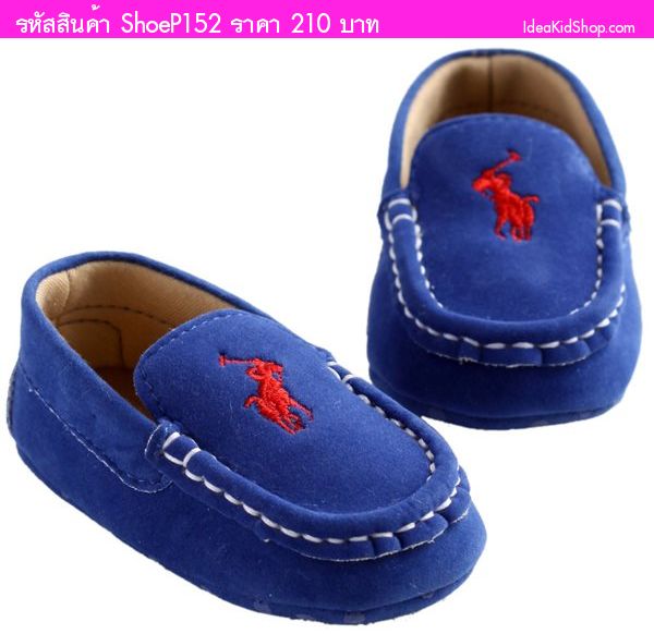 รองเท้าหัดเดินสไตล์ POLO Ralph Lauren สีน้ำเงิน