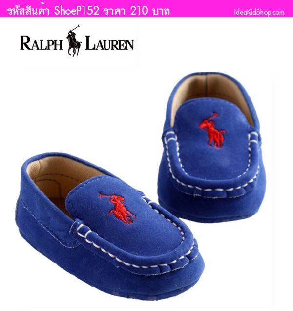 รองเท้าหัดเดินสไตล์ POLO Ralph Lauren สีน้ำเงิน