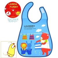 ผ้ากันเปื้อนลาย-LAUNDRY-สีฟ้า