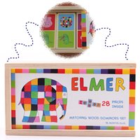 ชุดของเล่นไม้เสริมพัฒนาการ-โดมิโน่-ลาย-ELMER