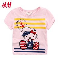 เสื้อยืดลาย-Kitty-Navy-สไตล์-H_M-สีชมพู