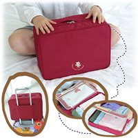 Bag-in-Bagกระเป๋าจัดระเบียบPARTITION-TRUNK-สีแดง