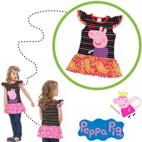 เสื้อตัวยาว/เดรส-Peppa-Pig-ลายดอกไม้