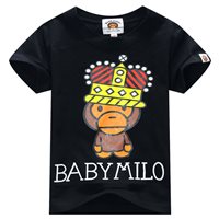 เสื้อยืดลาย-Baby-Milo-สีดำ