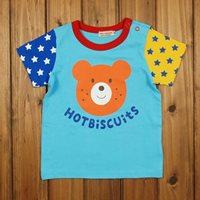 เสื้อยืดลายหมี-Mikihouse-HOTBiSCUitS-สีฟ้า