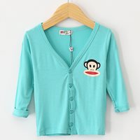 เสื้อคาร์ดิแกน-ลาย-Paul-Frank-สีฟ้าอมเขียว