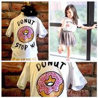 เสื้อยืดคอกลม-Donut-สีขาว