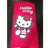 ผ้าขนหนู-Hello-Kitty-Basic-สีพื้น-สีชมพูเข้ม