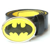 เข็มขัดหนังหัว-BatMan-สีดำ