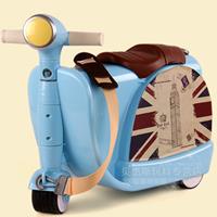 กระเป๋าเดินทางเด็ก-2in1-รถ-Vespa-สีฟ้า