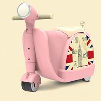 กระเป๋าเดินทางเด็ก-2in1-รถ-Vespa-สีชมพู