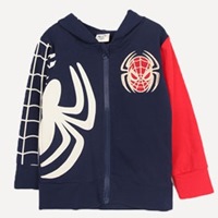 Jacket-มีฮูด-ไอ้แมงมุม-Spider-Man-สีกรม