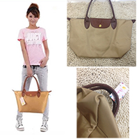 กระเป๋าถือ-สไตล์-Longchamp-สีน้ำตาล-(ตำหนิ)