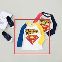 เสื้อแขนยาวแฟนซี-Superman-สีขาว