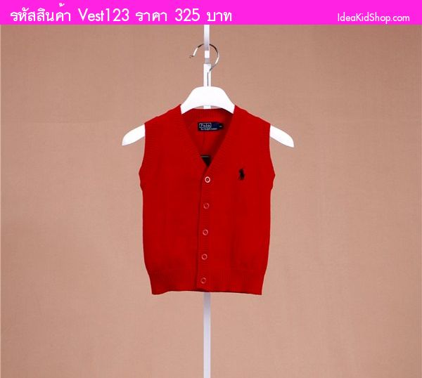 เสื้อสเวตเตอร์ Polo สีแดง