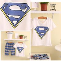 ชุดเสื้อกางเกง-ยอดมนุษย์-Superman-สีน้ำเงิน