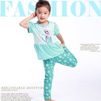 ชุดเสื้อกางเกง-Elsa-สีฟ้า