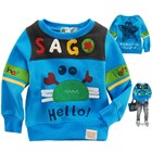 เสื้อยืดแขนยาว-Sago-สีน้ำเงินน้องปูฮัลโหล