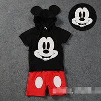 ชุดเสื้อกางเกงเจ้าหนู-MICKEY-MOUSE-สีดำแดง