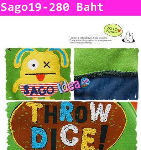 เสื้อแขนยาว SAGO ตัว  THROW dice สามสี