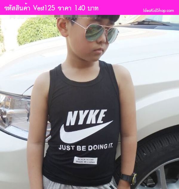 เสื้อกล้ามลาย NYKE สีดำ