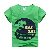 เสื้อยืด-Dinosaur-Tyrannosaurus--สีเขียว