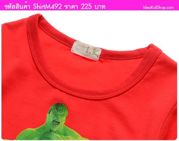 เสื้อยืด Avengers สุดเท่ห์ สีแดง