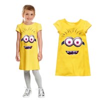 เสื้อยาว/เดรส-Minions-สีเหลือง