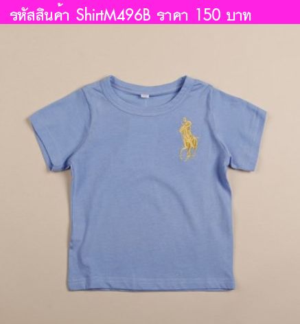 เสื้อยืด Polo พาสเทล สีม่วง