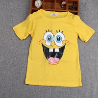 เสื้อยืดหนูน้อย-ลาย-SpongeBob-สีเหลือง