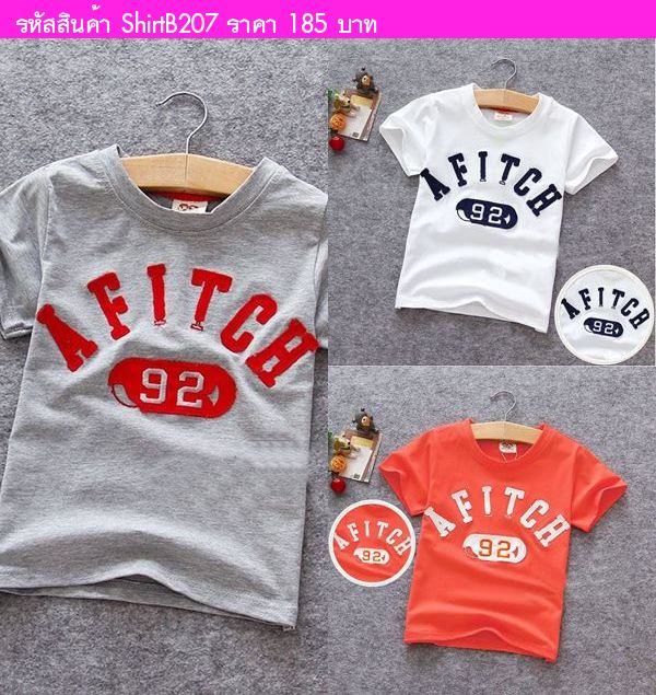 เสื้อยืดเด็กแฟชั่น AFITCH 92 สีเทา