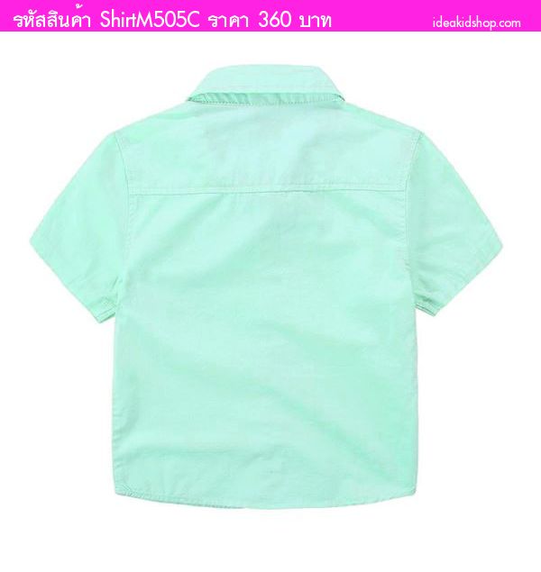 เสื้อเชิ้ตแขนสั้น E-DOG สีเขียว