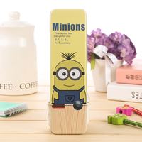 กล่องดินสอเหล็กลาย-MINION-สีเหลือง