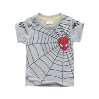 เสื้อยืดเด็ก-Spiderman-Basic-สีเทา