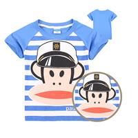 เสื้อยืดเด็ก-กัปตัน-Paul-Frank-สีน้ำเงิน