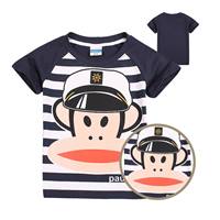 เสื้อยืดเด็ก-กัปตัน-Paul-Frank-สีกรม