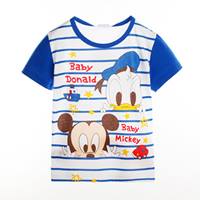 เสื้อยืดหนุ่มน้อย-Baby-Donald-And-Mickey-สีน้ำเงิน