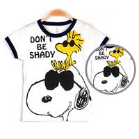 เสื้อยืดเด็ก-DONOT-BE-SHADY-ลาย-Snoopy-สีขาว