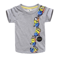 เสื้อยืดลาย-Minions-ห้อยต่อตัว-Version2-สีเทา