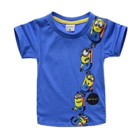 เสื้อยืดลาย-Minions-ห้อยต่อตัว-Version2-สีน้ำเงิน