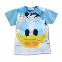 เสื้อยืดเด็กสุดเท่-Donald-duck-สีฟ้าขาว