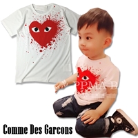 เสื้อยืดเด็ก-PLAYCOMME-Im-Tist-ศิลปะ-สีขาว