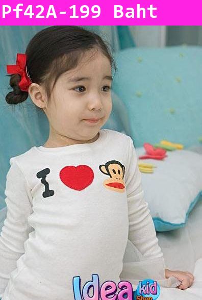 เสื้อแขนยาว I Love Paul Frank