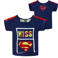 เสื้อยืดเด็ก-Kiss-Superman-สีกรม