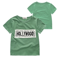 เสื้อยืดเด็กแฟชั่น-HOLLYWOOD-สีเขียว