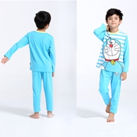 ชุดนอนเด็กลาย-Doraemon-สีฟ้า