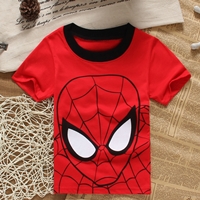 เสื้อยืดเด็ก-Spiderman-หน้าใหญ่-สีแดง