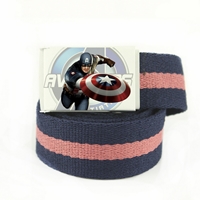 เข็มขัดลาย-Captain-America--สีกรม